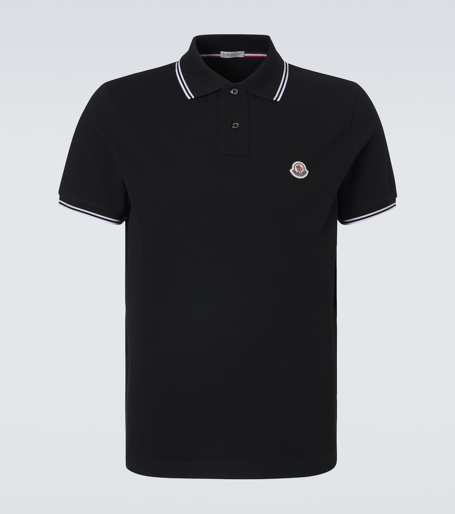 Moncler Uomo Polo In Cotone Nero It Taglia 52- Mytheresa