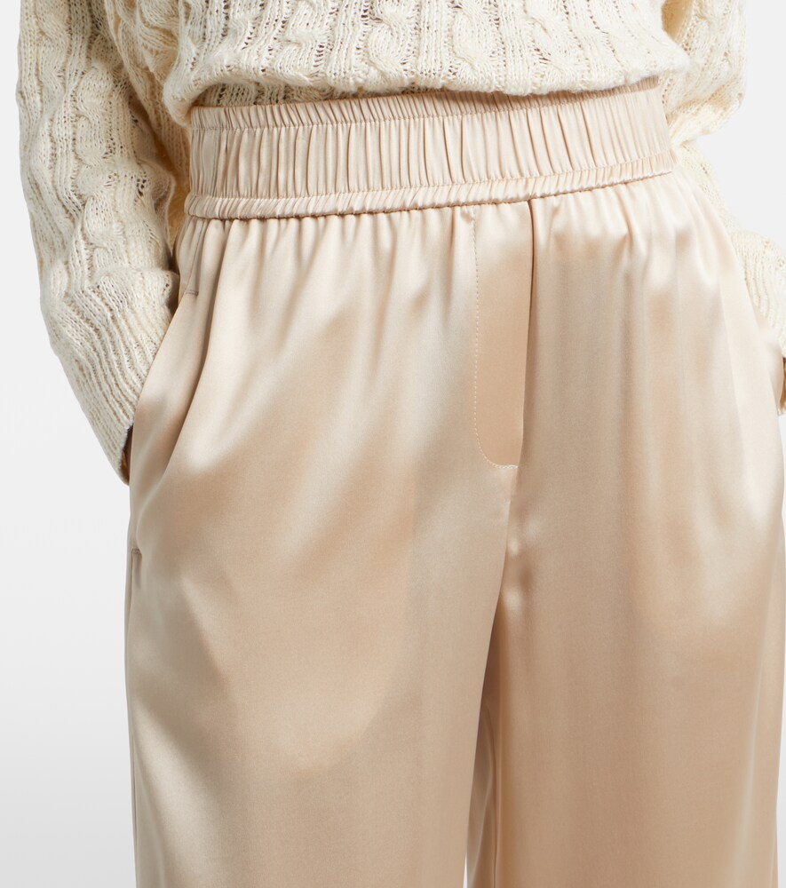  Brunello Cucinelli Brunello Cucinelli Weite Hose Aus Satin 