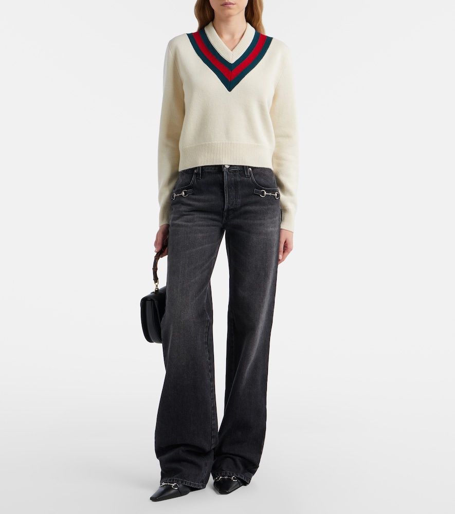 Gucci Web Stripe wool sweater