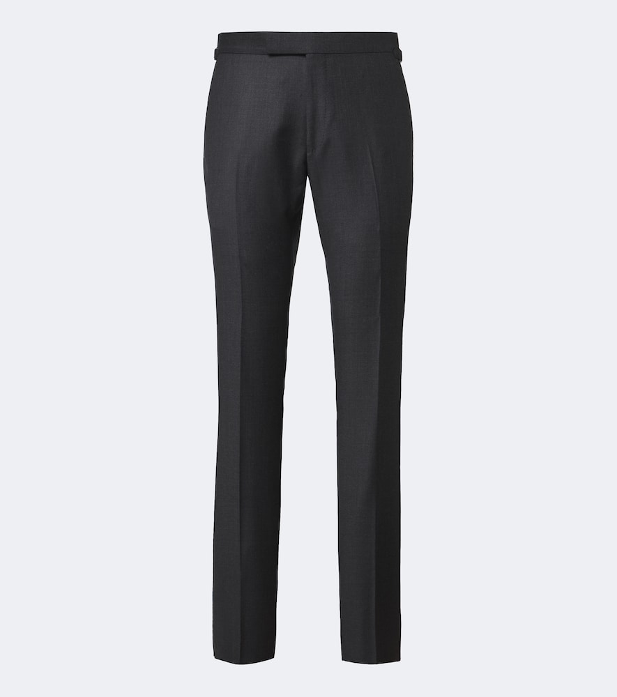 Pantaloni slim Shelton in lana