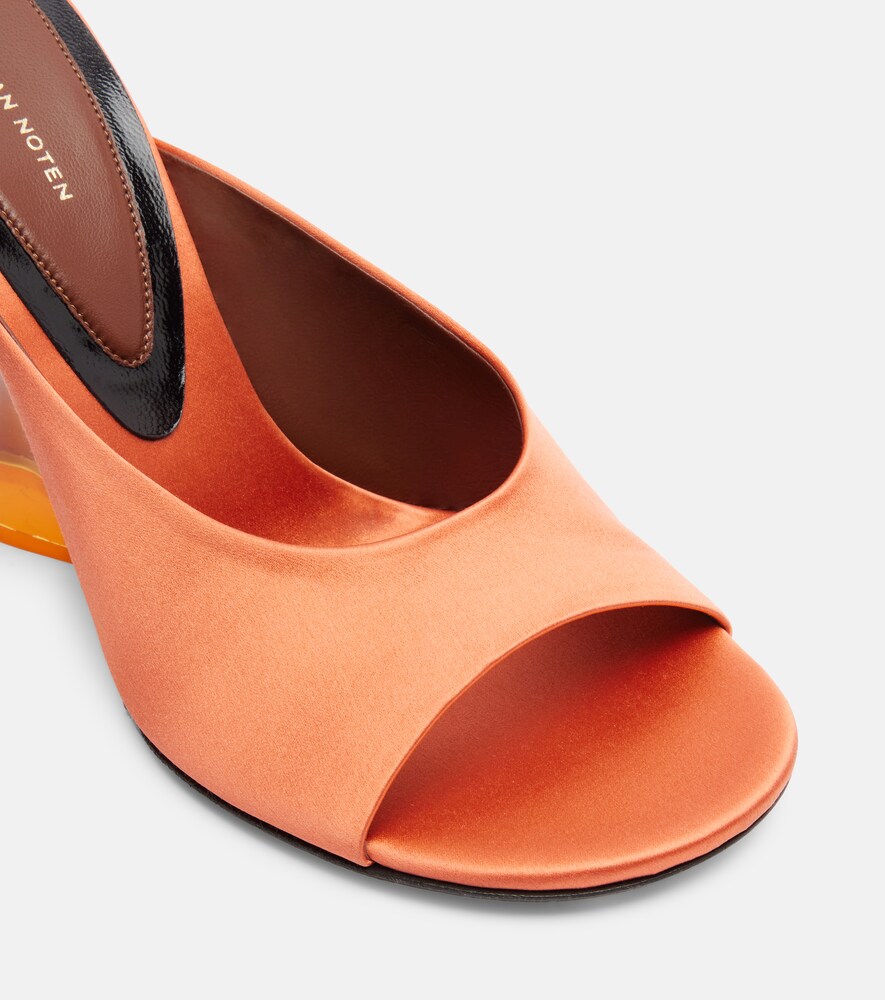  Dries Van Noten Dries Van Noten Wedge-pantoletten Aus Satin 