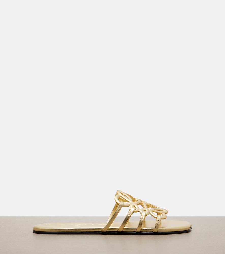  Loewe Loewe Paula's Ibiza Petal Anagram Leather Slides 