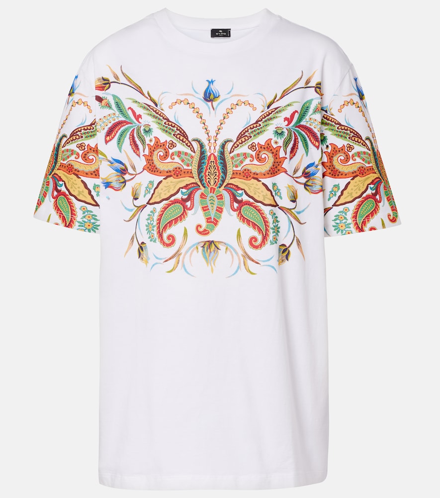 Etro Printed cotton jersey T-shirt