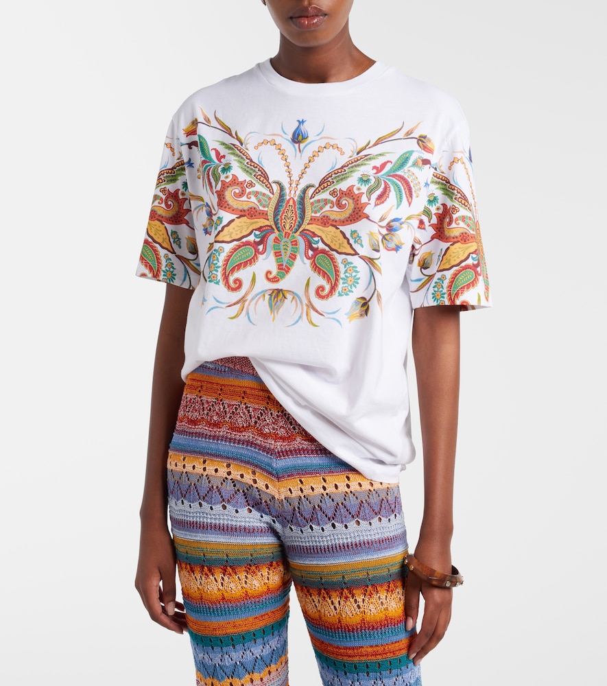 Etro Printed cotton jersey T-shirt
