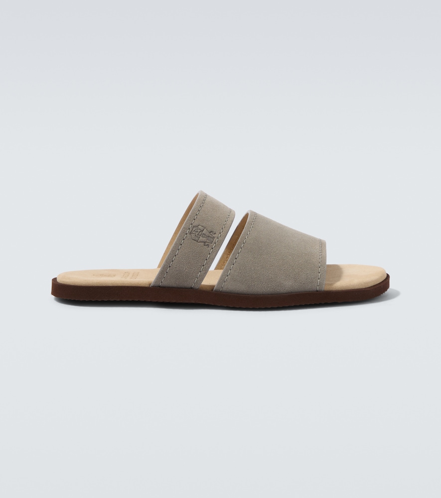  Brunello Cucinelli Brunello Cucinelli Sandalen Aus Veloursleder 