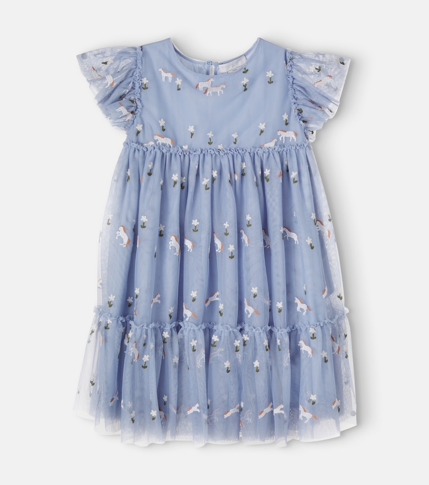 Besticktes Kleid aus Tüll