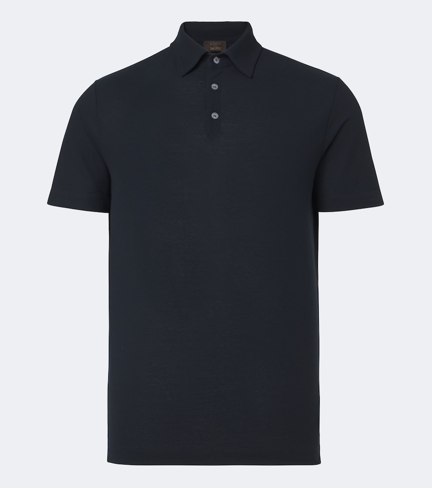 Slowear Cotton Jersey Polo Shirt In Blue