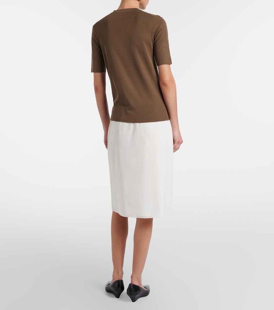 The Row The Row Midirock Ivera Aus Chiffon 