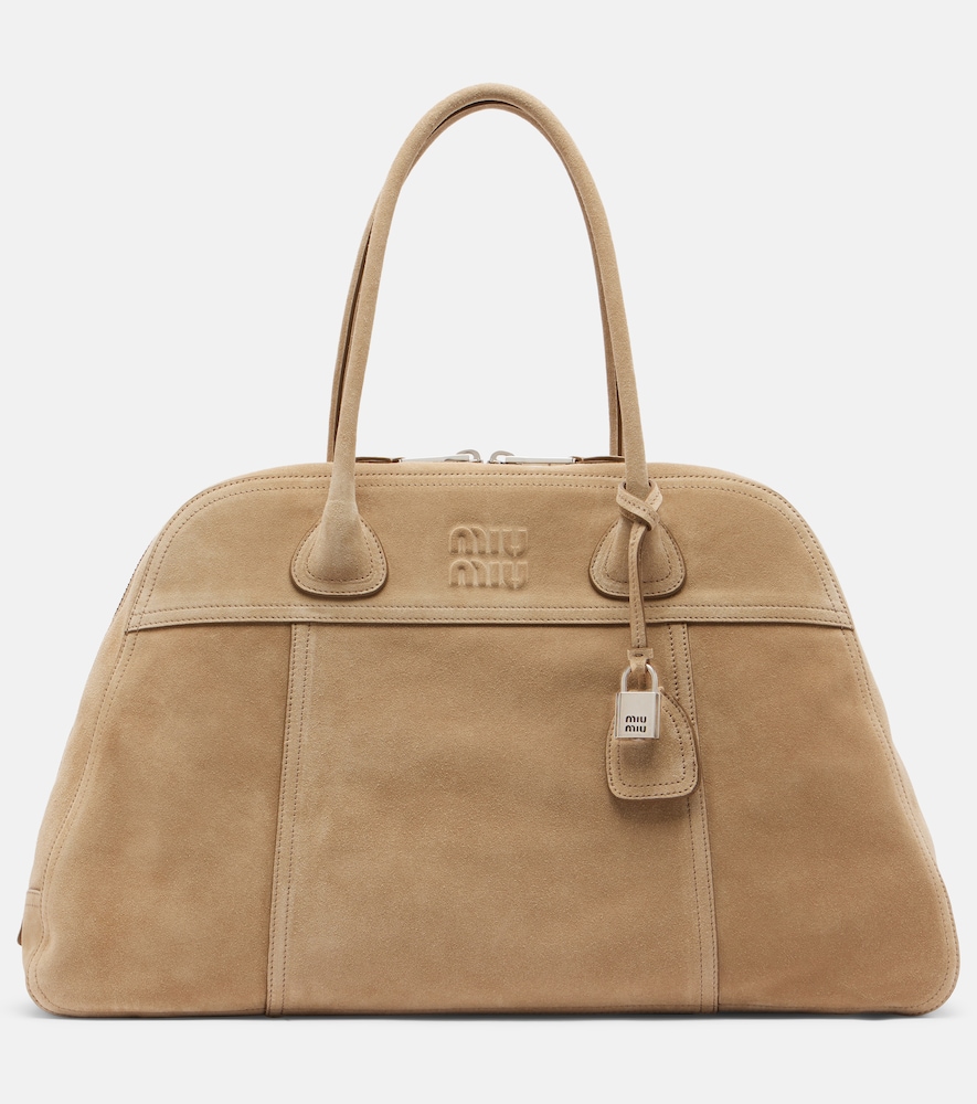 Miu Miu Vivant Large suede bowling bag