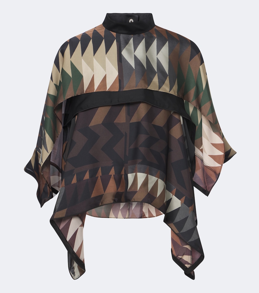 Printed Satin Top