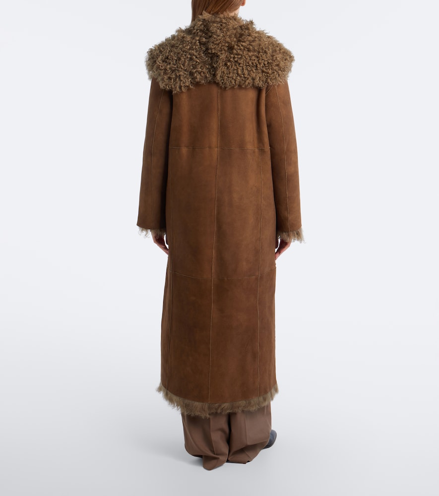Collection Justyn Reversible Suede And Shearling Coat