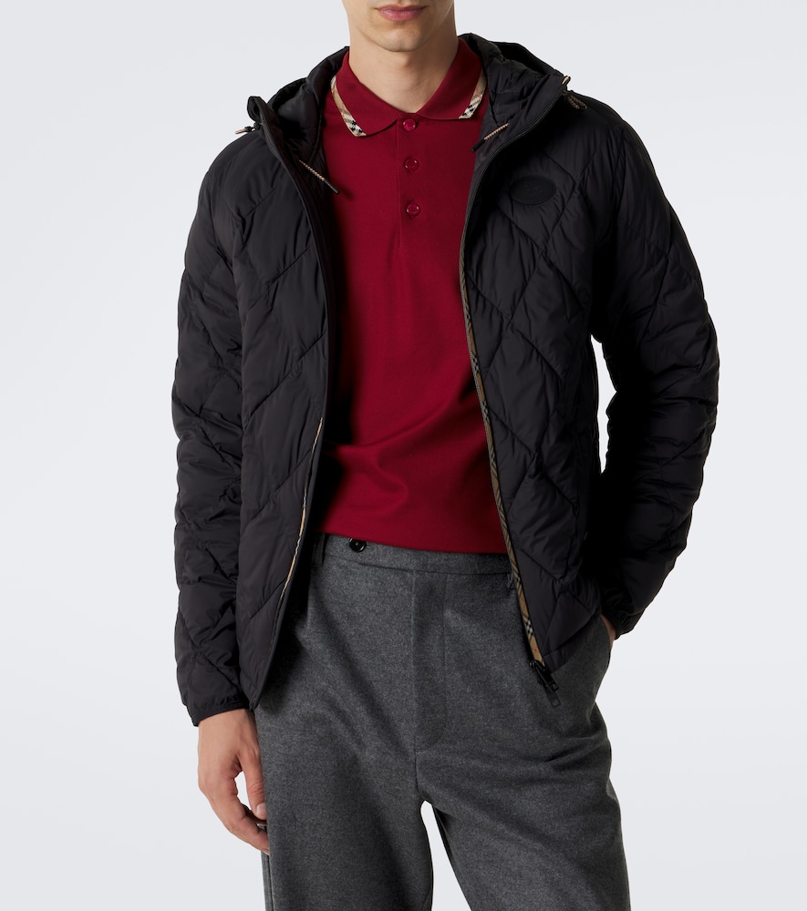 Burberry Check Hooded Quilted Jacket