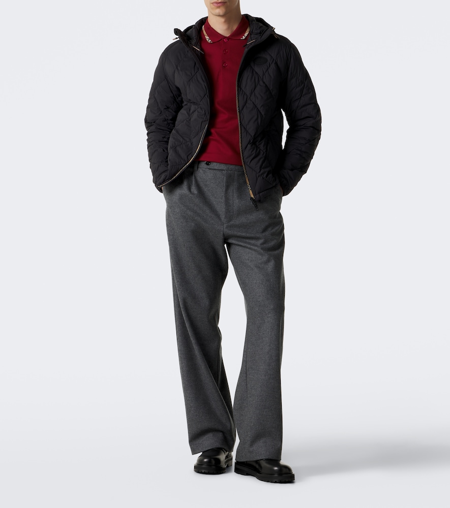 Burberry Check Hooded Quilted Jacket