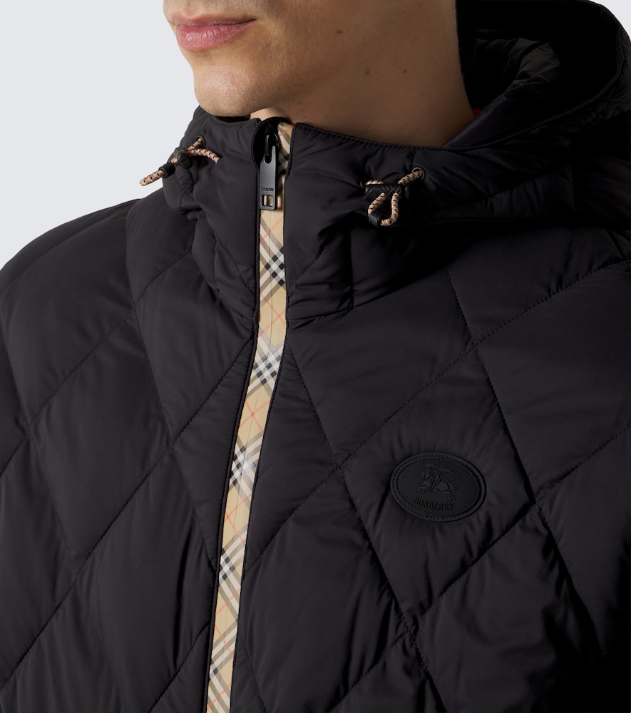 Burberry Check Hooded Quilted Jacket