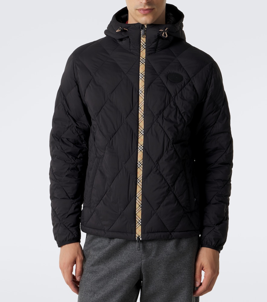 Burberry Check Hooded Quilted Jacket