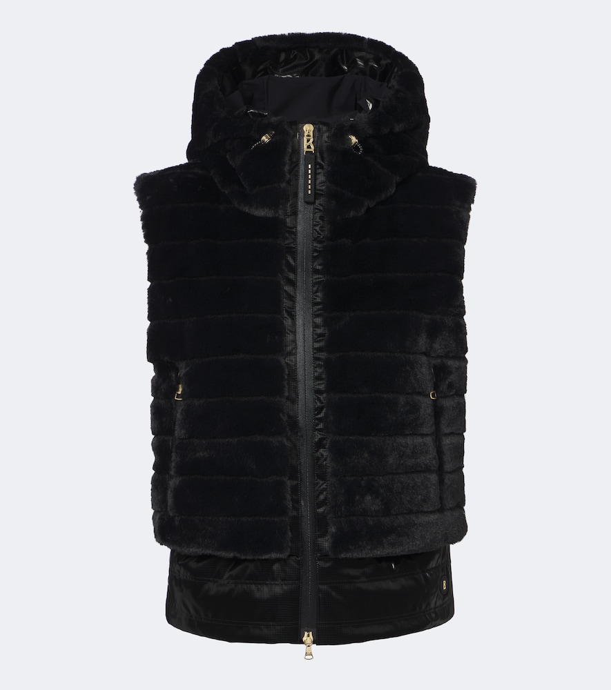 Bogner Manda Hooded Vest In Black