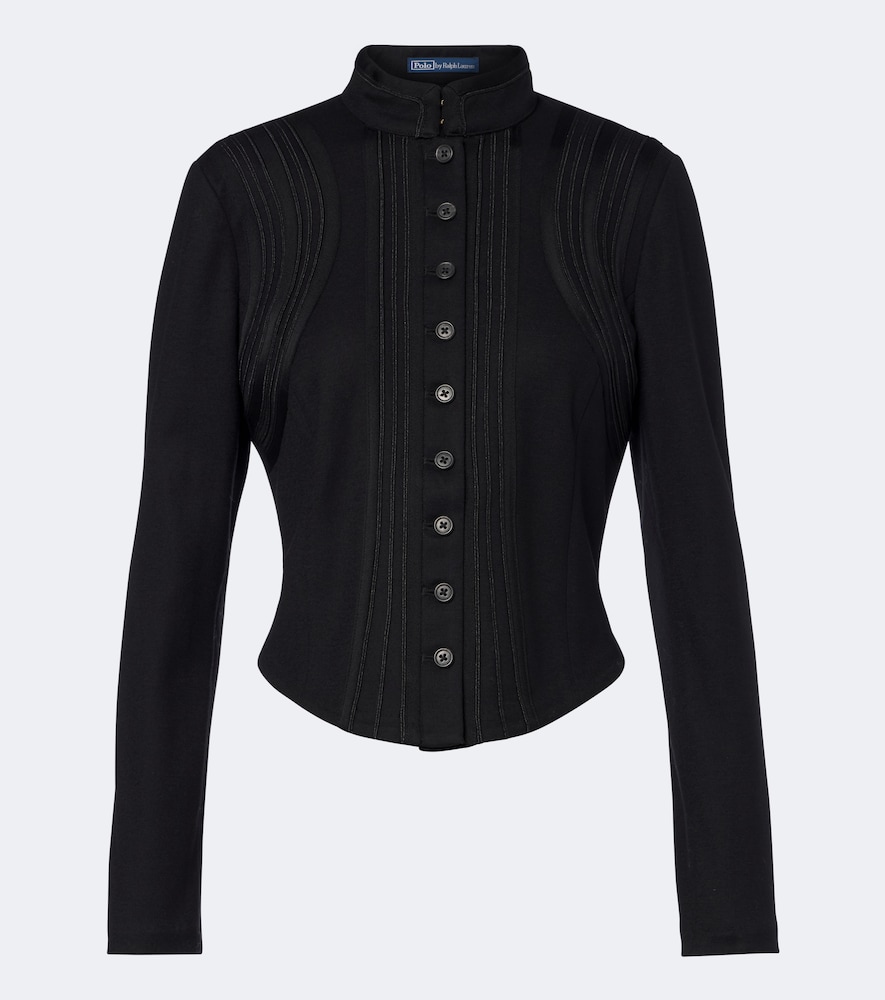 Polo Ralph Lauren Cotton And Wool Jacket In Black