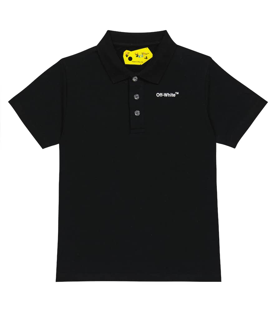 Off-White Kids Printed cotton polo shirt