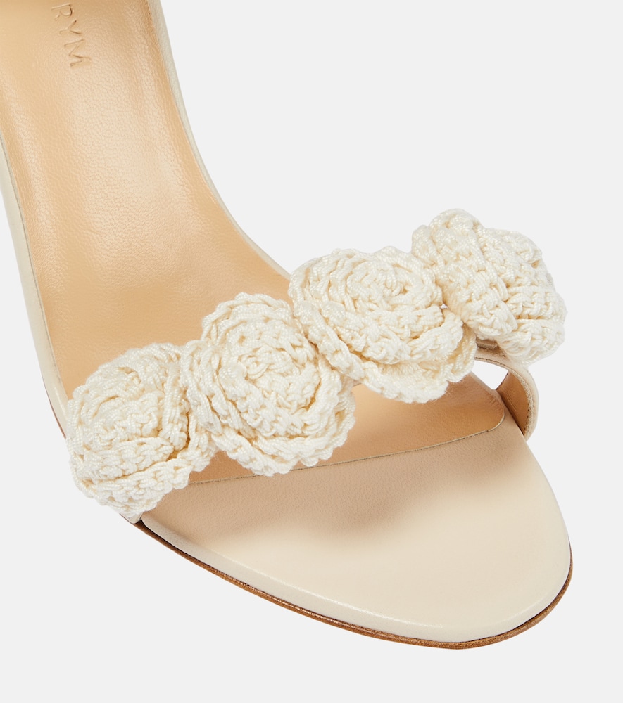  Magda Butrym Magda Butrym Sandalen Aus Leder Und Häkelstrick 