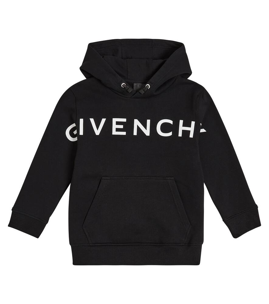 Givenchy Logo Cotton-blend Hoodie In Black
