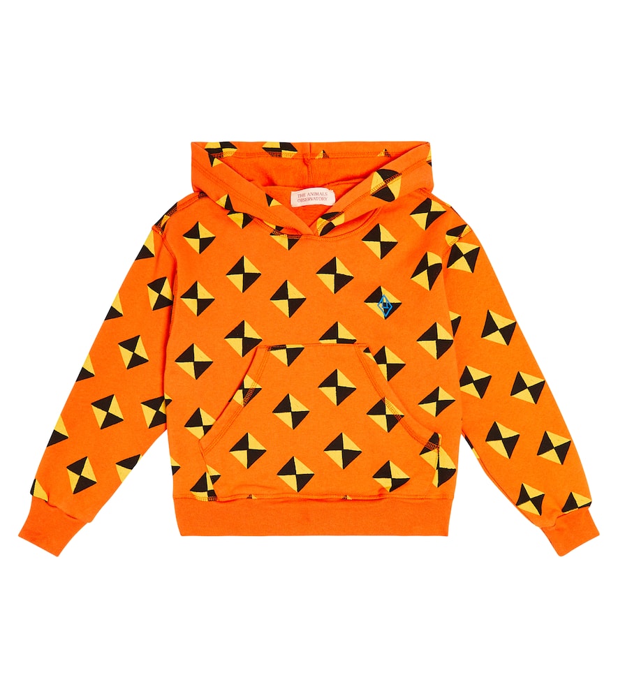 The Animals Observatory Beaver printed cotton jersey hoodie
