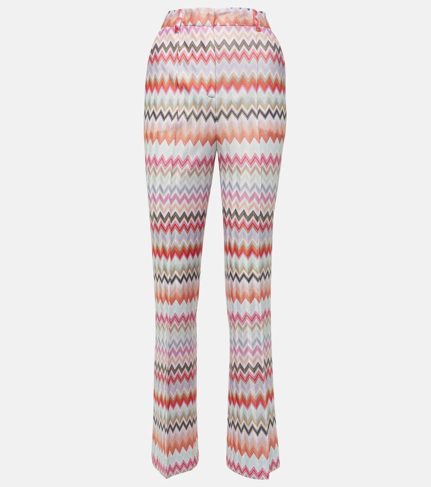 Missoni Zig Zag cotton-blend flared pants
