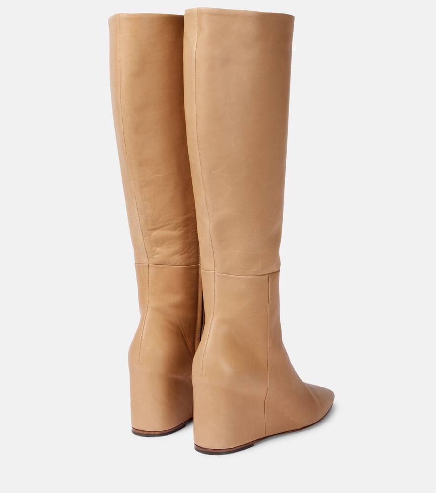 Gabriela Hearst Remedios Leather Knee-high Boots In Braun