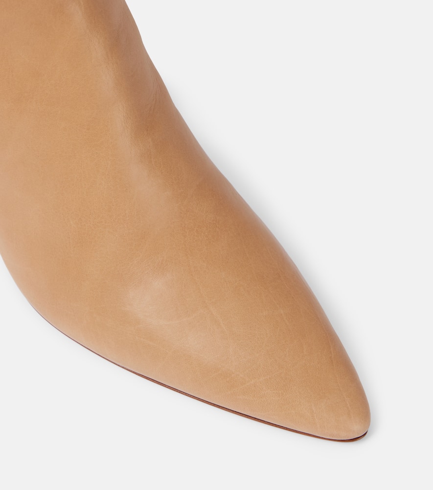 Gabriela Hearst Remedios Leather Knee-high Boots In Braun