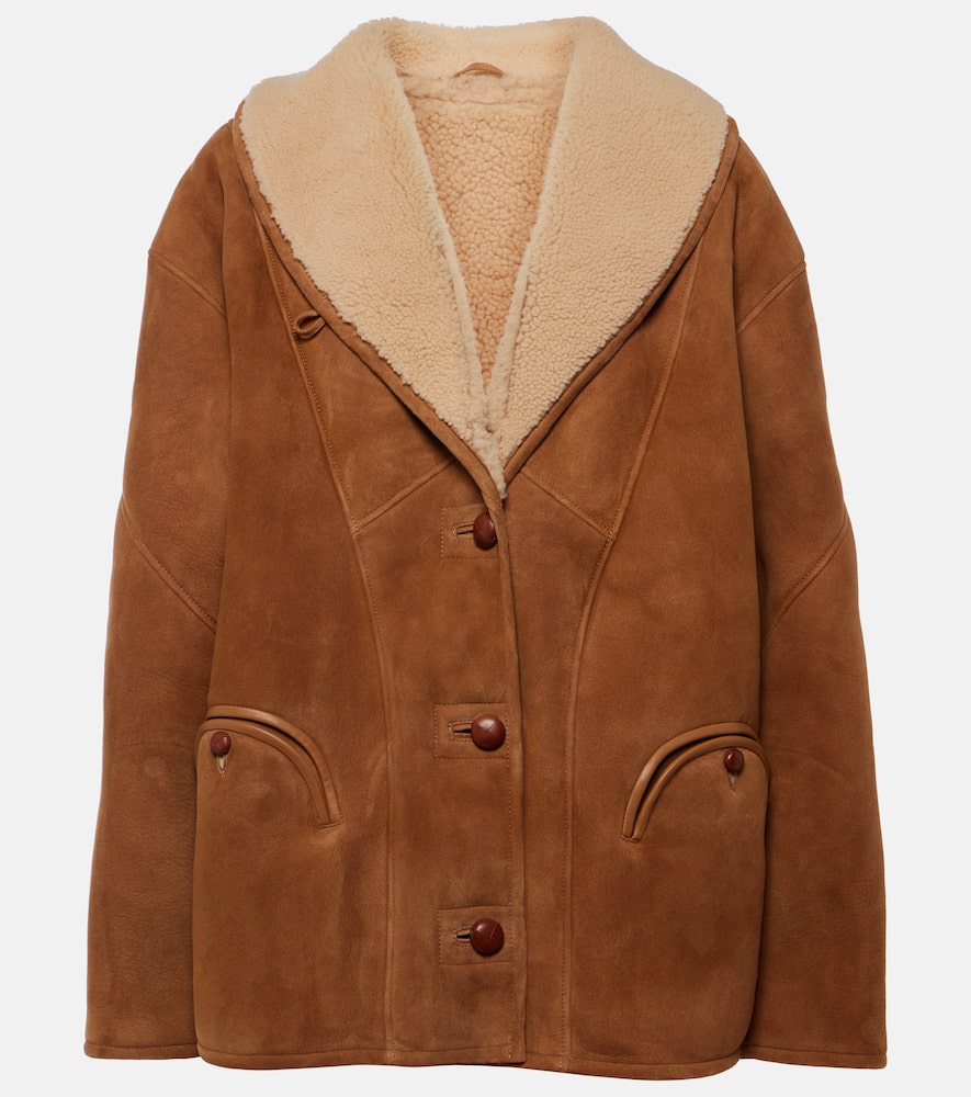 Blaze Milano Blazé Milano Tatoosh shearling-lined suede jacket