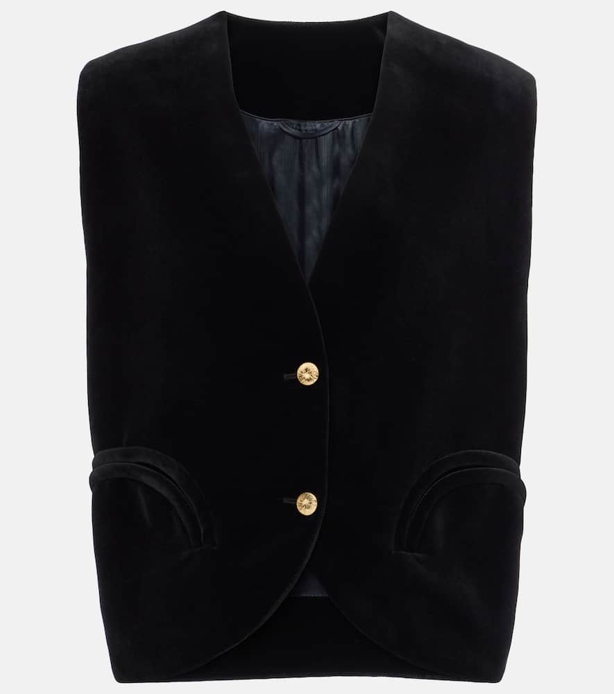 Blazé Milano Jealousy Gliss Cotton Vest In Black