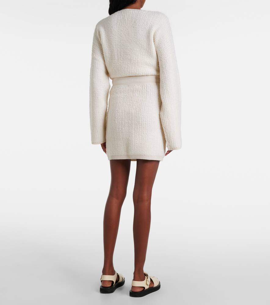 Lisa Yang Imogen Knitted Cashmere Miniskirt In White