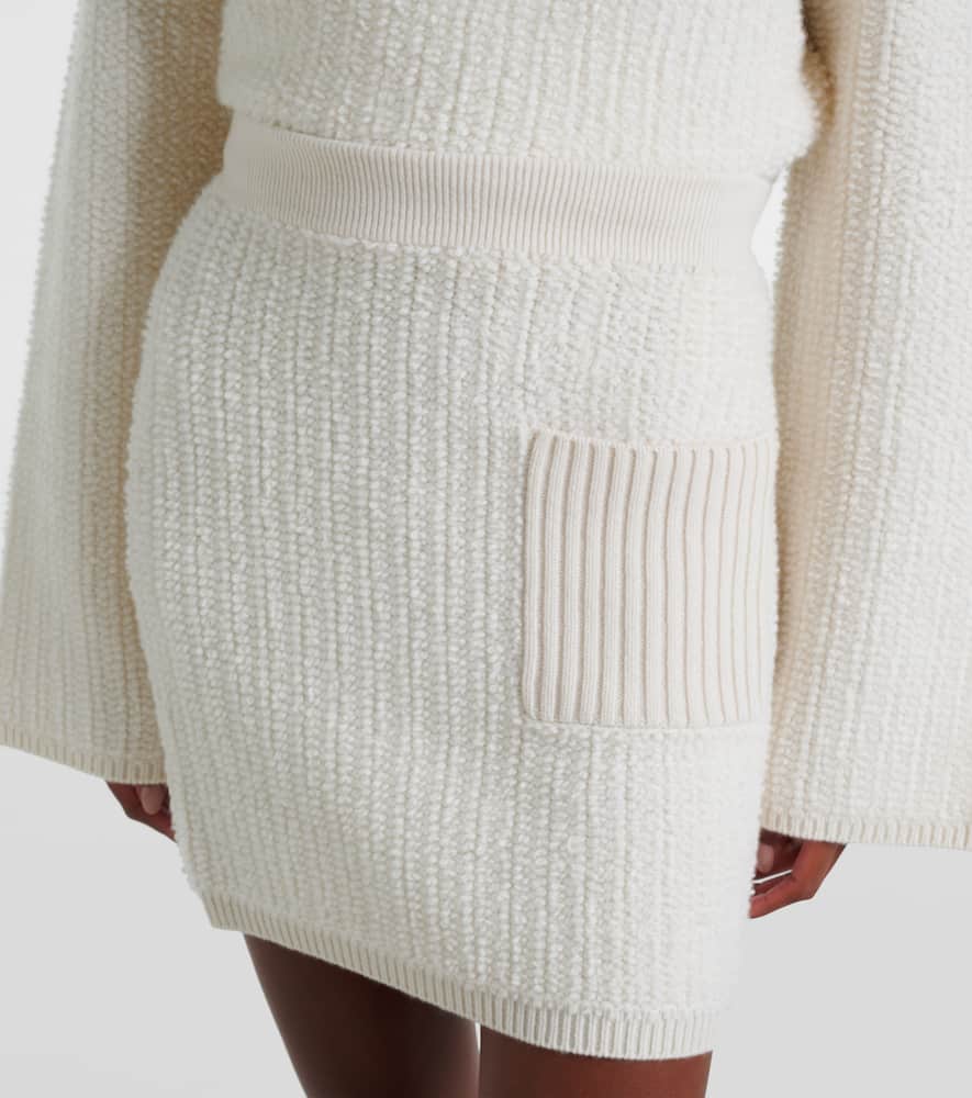 Lisa Yang Imogen Knitted Cashmere Miniskirt In White