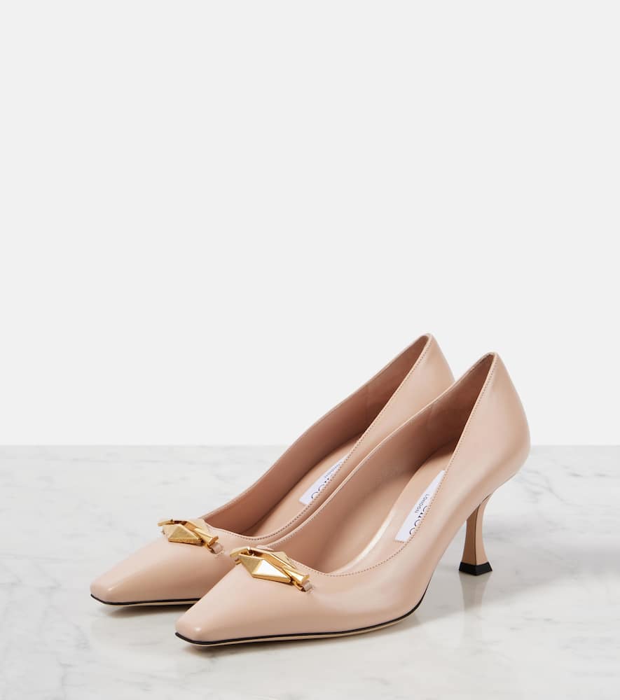 Jimmy Choo Ryker 70 Embellished Leather Pumps In Pink