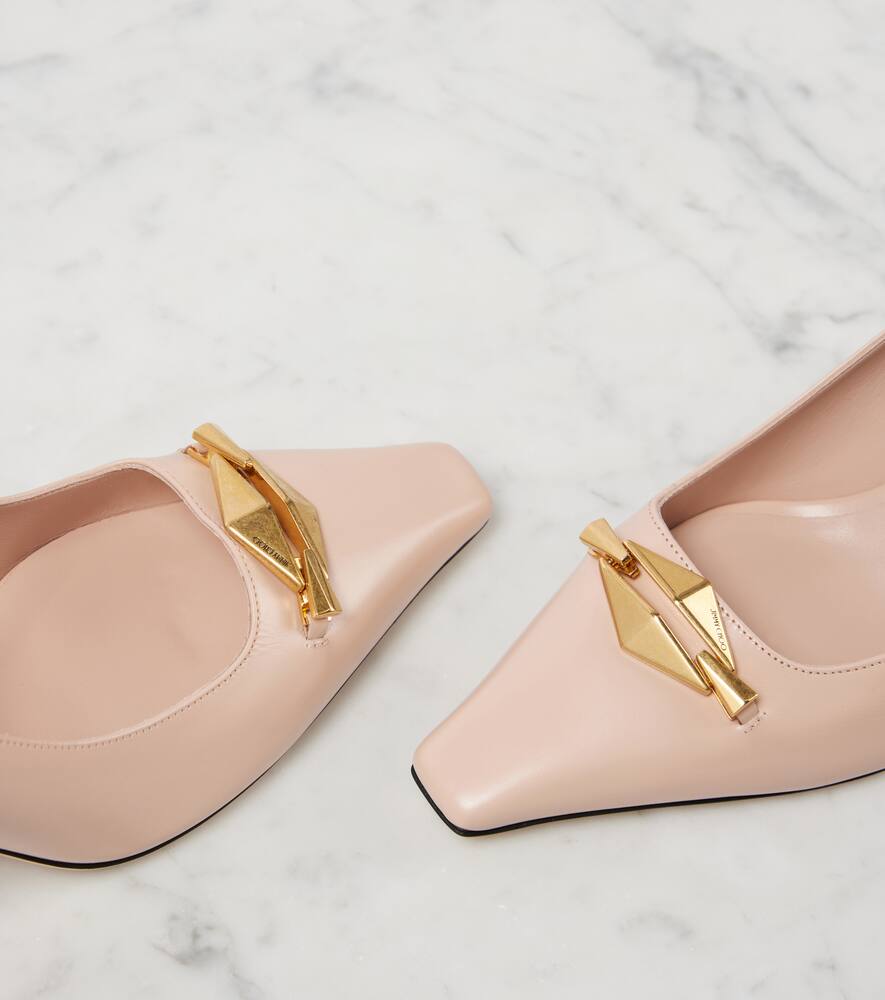 Jimmy Choo Ryker 70 Embellished Leather Pumps In Pink
