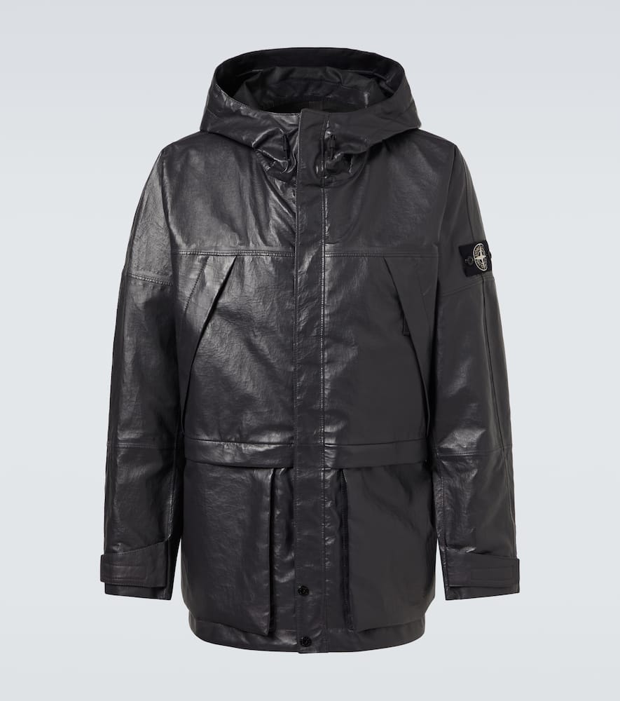 Compass leather parka