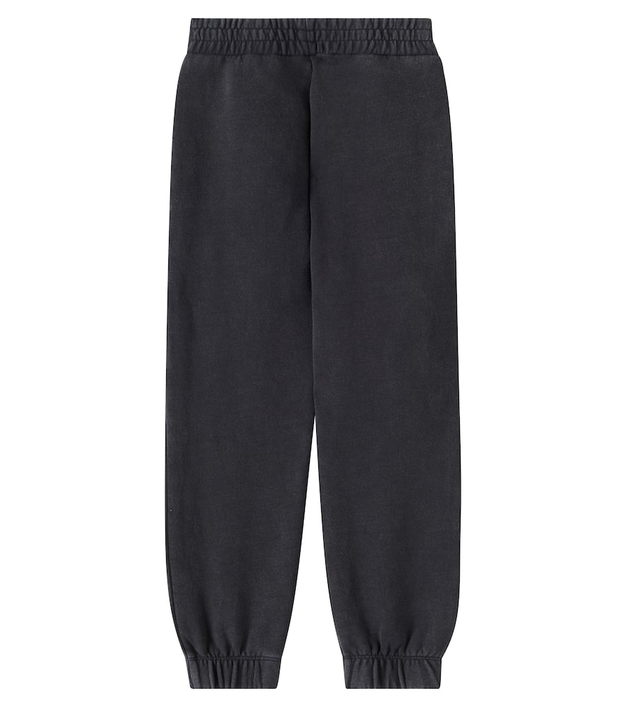 Stella Mccartney Printed Cotton Jersey Sweatpants In Black