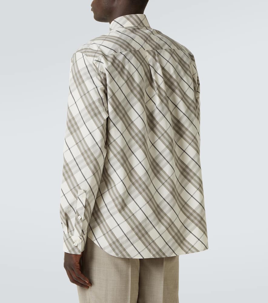 Burberry Check Cotton Overshirt In Cotton Ip Check