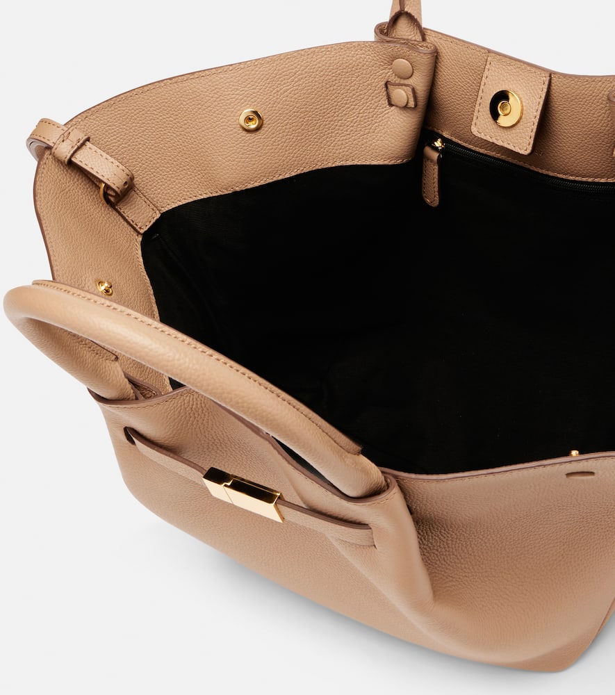 Demellier New York Midi Leather Tote Bag