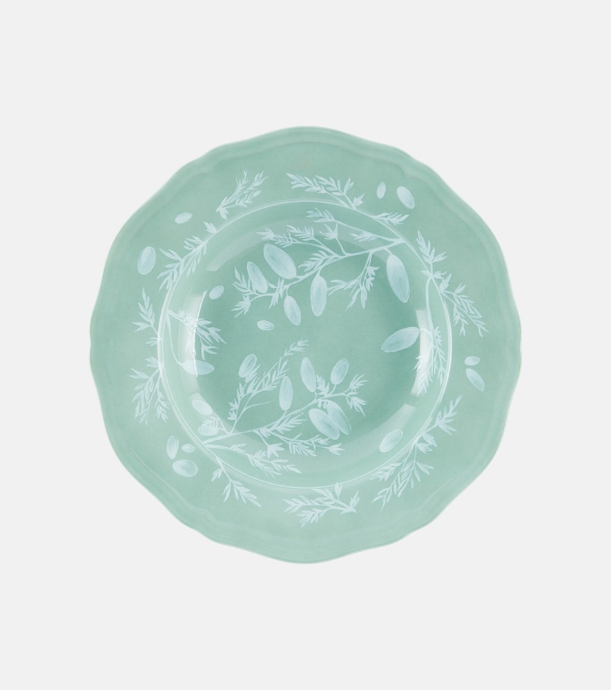 Cabana x Ginori 1735 floral porcelain soup plate | Thumbnail 4