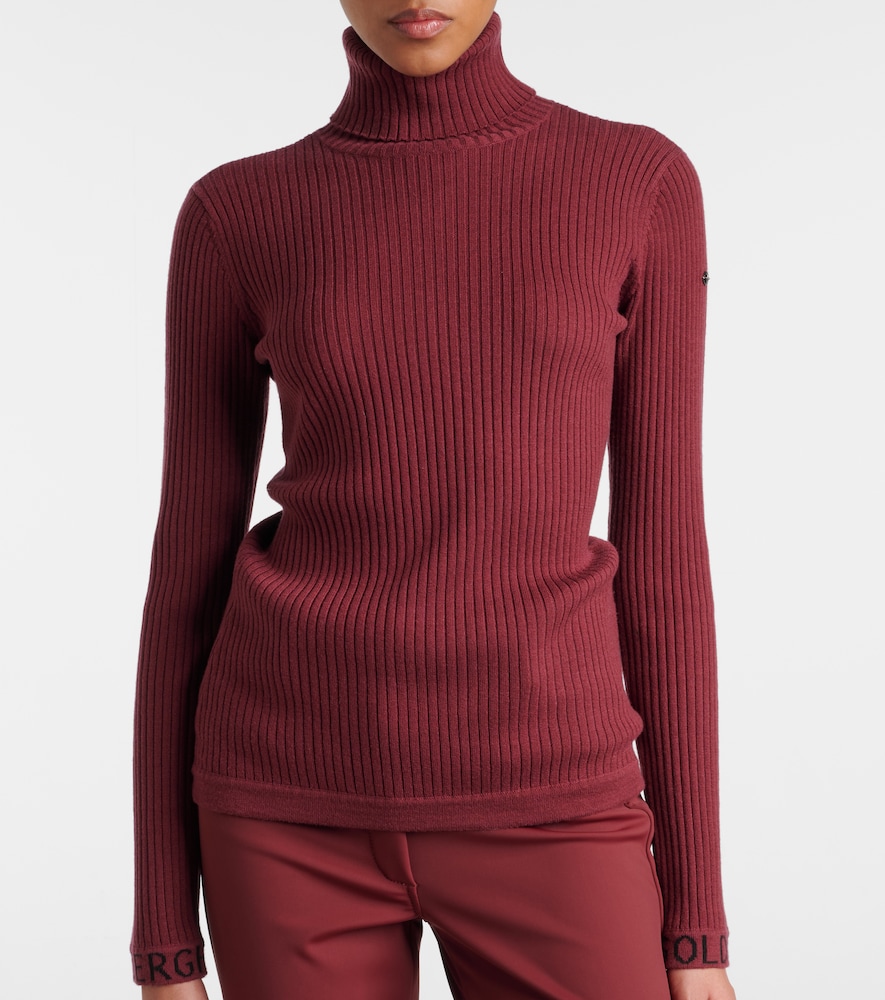 Mira Ribbed-Knit Turtleneck Sweater