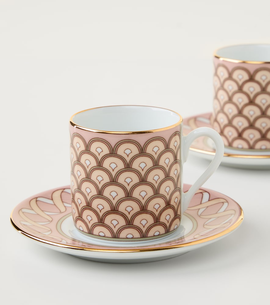  La Doublej La Doublej Set Impero Aus Zwei Espressotassen Und Untertassen 