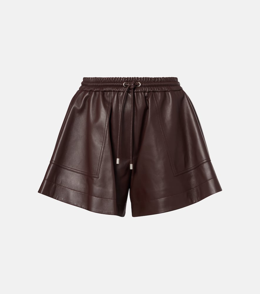 Leather shorts