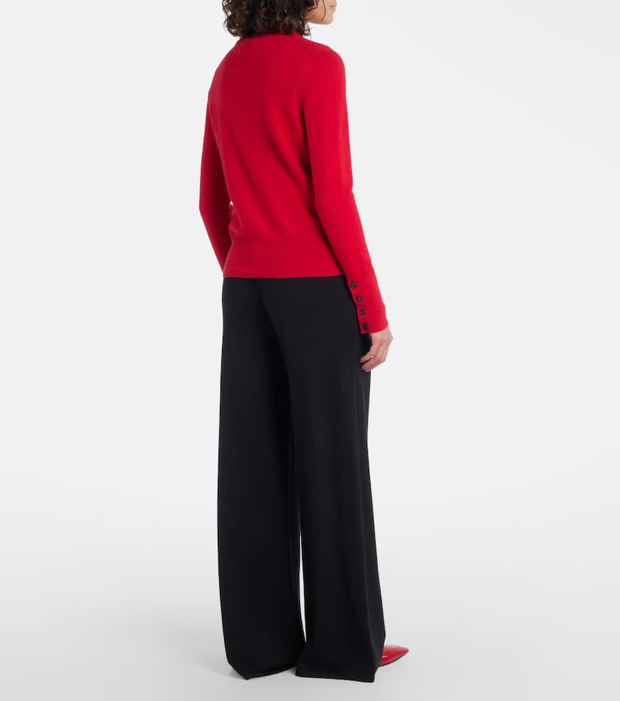 Lisa Yang Marion Button-front Cashmere Cardigan In Red