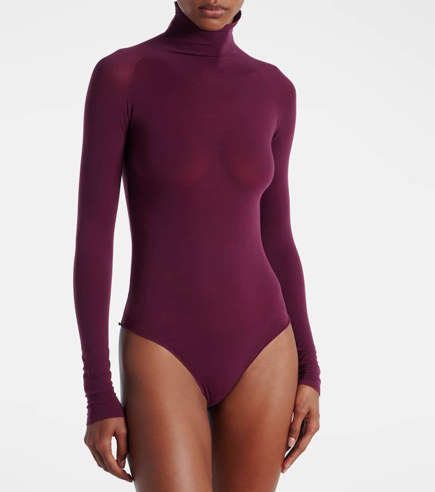 Alaïa Second Skin Bodysuit In Pink