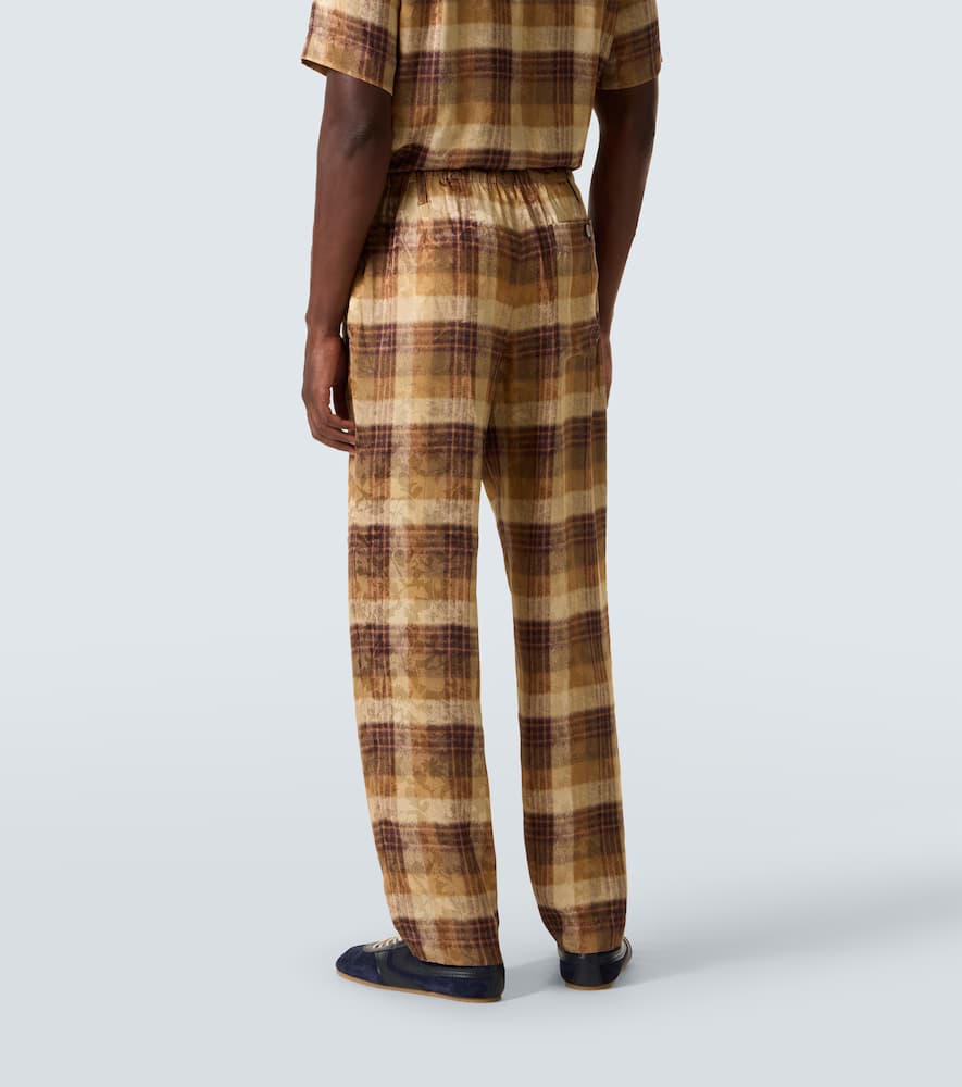 Dries Van Noten Gerade Hose Aus Jacquard In Nude