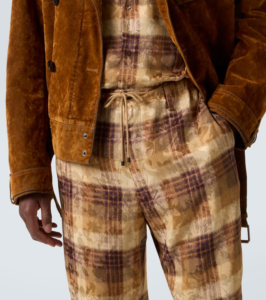 Dries Van Noten Gerade Hose Aus Jacquard In Nude