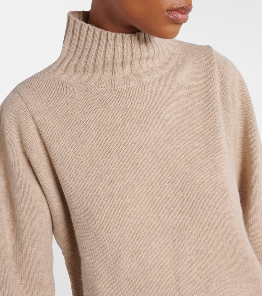Max Mara Aceti Cashmere Turtleneck Sweater In White