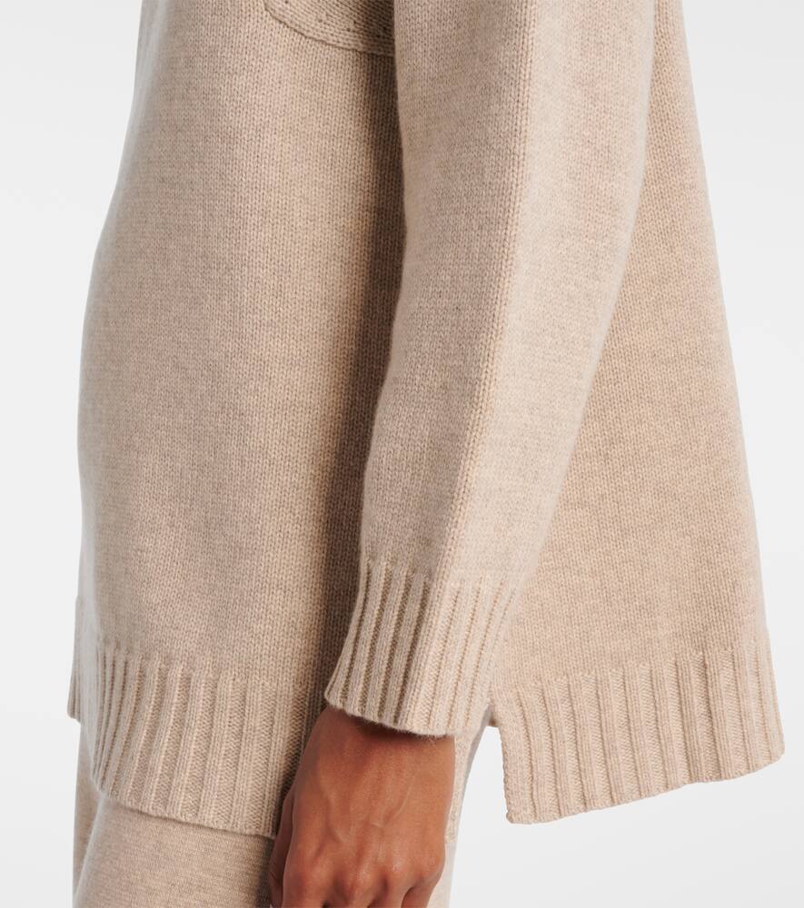 Max Mara Aceti Cashmere Turtleneck Sweater In White