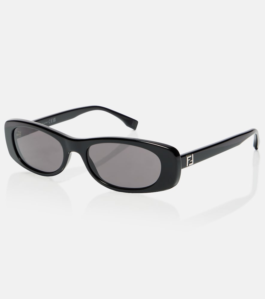  Fendi Fendi Ff Squared Oval Sunglasses 
