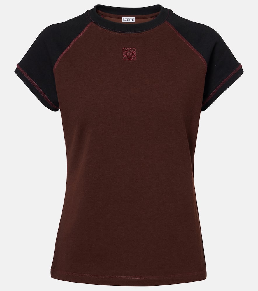 Loewe Cotton-blend T-shirt In Black